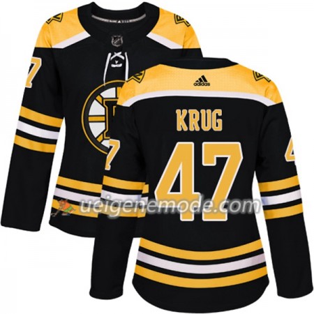 Dame Eishockey Boston Bruins Trikot Torey Krug 47 Adidas 2017-2018 Schwarz Authentic